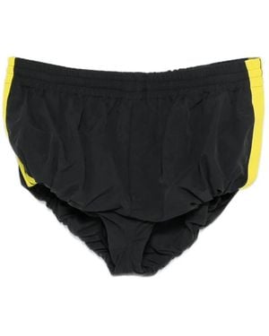 MERYLL ROGGE Contrast-Stripe Drawstring Shorts - Black