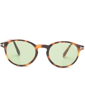 Tom Ford Round-Frame Sunglasses - Metallic