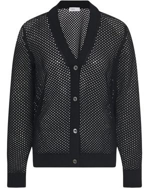 Rosetta Getty Cardigan Aus Mesh-Pointelle - Schwarz