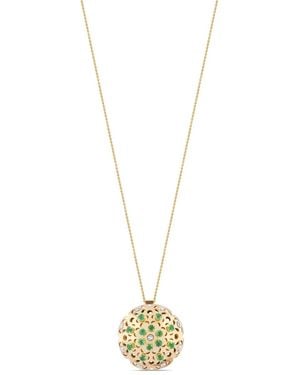 Officina Bernardi 18Kt Large Damasco Emerald Necklace - Metallic