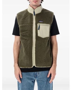 Patagonia Classic Retro-X Fleece Zip-Up Gilet - Green