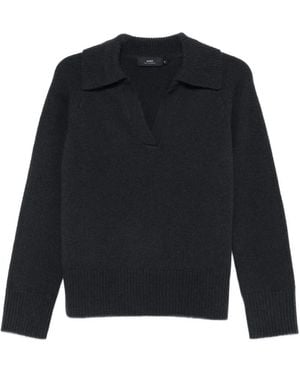 arch4 Pullover mit V-Ausschnitt - Blau