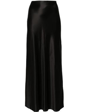 【25SS NEW】SAINT LAURENT / シルク ペイズリー マキシスカート Saint Laurent《ラッフルスカート》ペイズリーシルク DHL 直営店