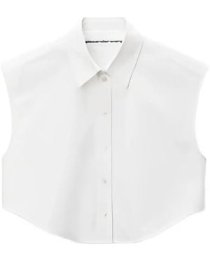 Alexander Wang Sleeveless collared shirt - Weiß