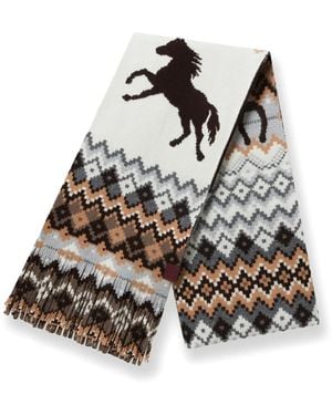 Stella McCartney Fair Isle-Knit Scarf - Brown