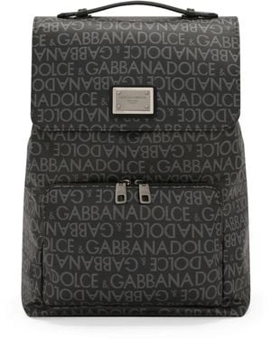 Dolce & Gabbana ジャカード バックパック - ブラック
