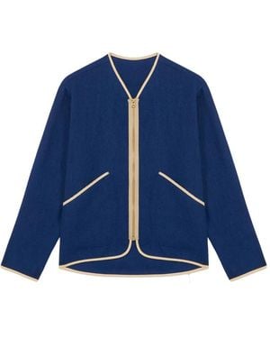 Fortela Full-Zip Wool Jacket - Blue