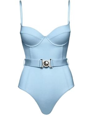SOFIA ERHAN Belted Underwired Swimsuit - Blue