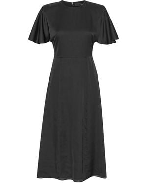 ROTATE BIRGER CHRISTENSEN Chiffon Midi Dress - Black