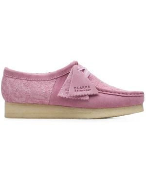 Clarks Daniëlle Cathari Wallabee Derby Shoes - Violet