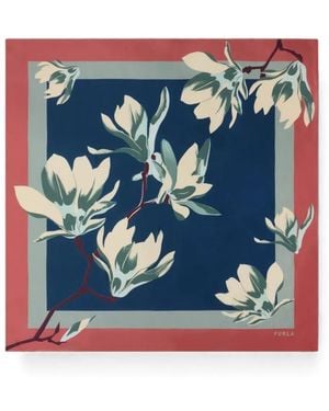 Furla Tortona Carré Scarf - Blue