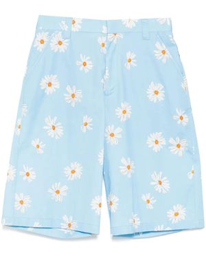 Moschino Printed Knee-Length Shorts - Blue