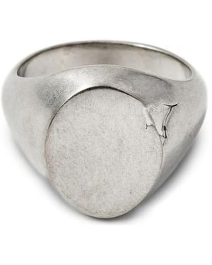 MM6 by Maison Margiela Signet Ring - Grey