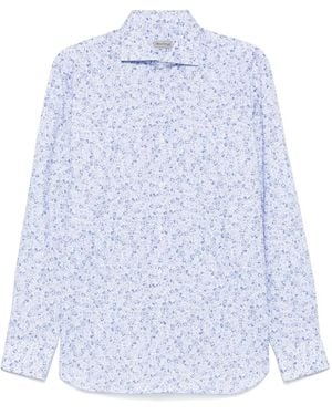 Sartorio Napoli Camicia Con Stampa - Bianco