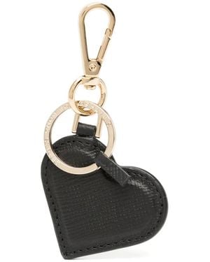 Smythson Schlüsselanhänger Mit Herz - Schwarz