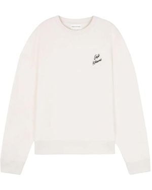 Café Kitsuné Felpa Con Logo - Bianco