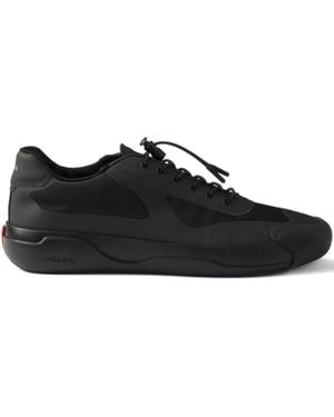 Prada Lace-Up Trainers - Black