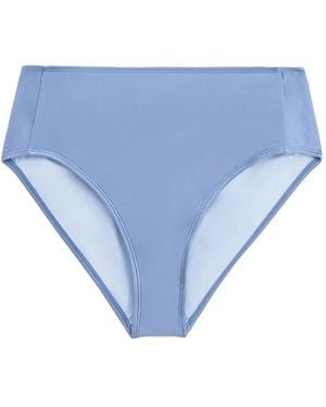 Filippa K Shimmer Bikinihöschen Mit Hohem Bund - Blau