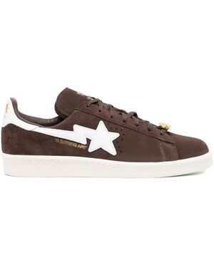 A Bathing Ape X Adidas Stan Smith Trainers - Brown