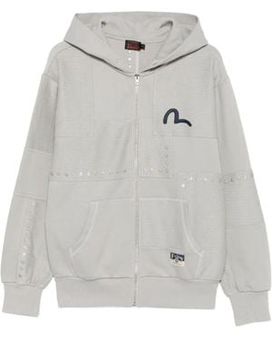 Evisu Zip-Up Hoodie - Grey
