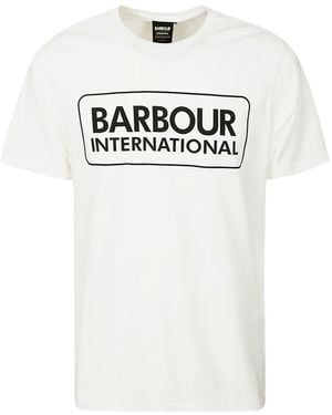 Barbour Logo-Print Cotton T-Shirt - White