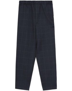 Comme des Garçons Check-Print Pants - Blue