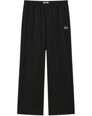 Izzue Logo-Embroidered Trousers - Black