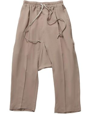 Rick Owens Drop Crotch Trousers - ナチュラル