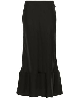 Lemaire Lyocell Maxi Skirt - Black