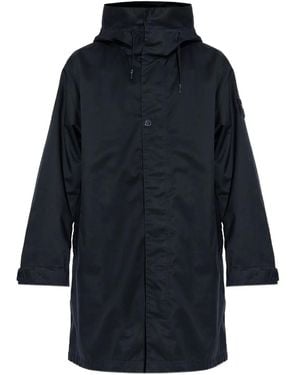 Stone Island Long Parka - Blue
