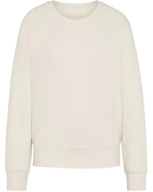 Juvia Felpa Girocollo A Maniche Lunghe - Bianco