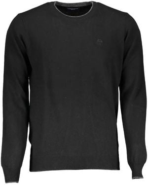 North Sails Embroidered-Logo Crew-Neck Jumper - Black