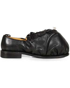 Doublet Derbies Lacées À Bout Architectural - Noir