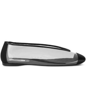 Moschino Sheer Ballet Flats - Black