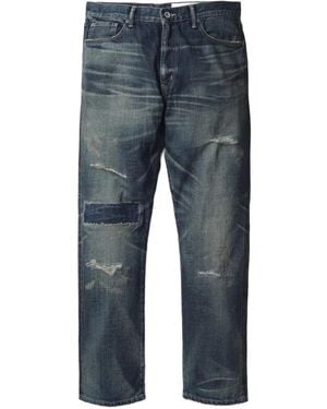 Neighborhood Jean Savage À Effet Usé - Bleu