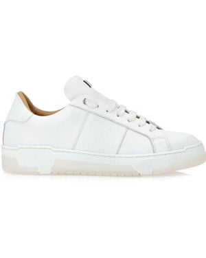 Philipp Plein Monogram Leather Trainers - White