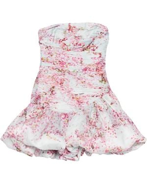 Aje. Ambrose Ruffled Floral Mini Dress - Pink