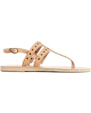 Ancient Greek Sandals Vesta Studded Sandals - Natural