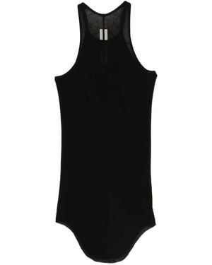 Rick Owens Ribbed Racerback Top - Black