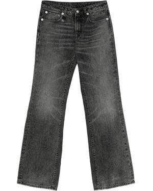 R13 Effie Faded-Effect Jeans - Grey