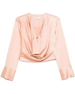 Blumarine カウルネック ブラウス - ピンク