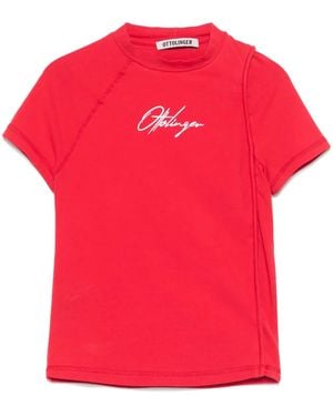 OTTOLINGER Deconstructed T-Shirt - Red