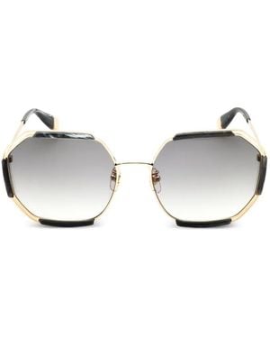 Furla Round-Frame Sunglasses - White