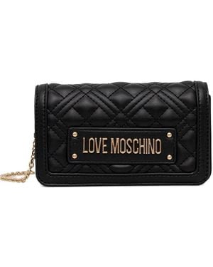 Love Moschino Chain-Strap Shoulder Bag - Black
