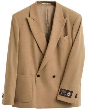 Mulberry Blazer Met Dubbele Rij Knopen - Naturel