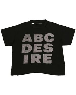Bottega Desires Abc Desires Distressed T-Shirt - Black
