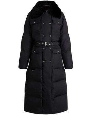 Fusalp Vlavi Removable-Collar Belted Coat - Black