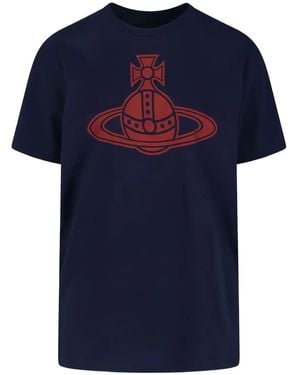 Vivienne Westwood Orb Graphic T-Shirt - Blue