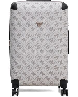 Guess Reisetasche mit Monogramm - Grau