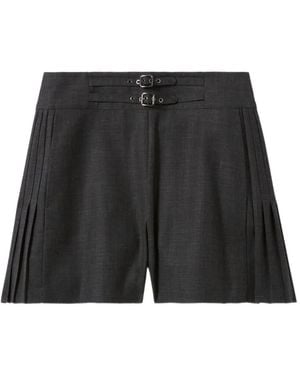 Claudie Pierlot Shorts Mit Bundfalten - Schwarz